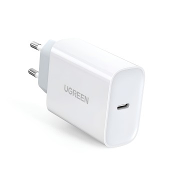 UGREEN Wall Charger 1*Type-C 3A 30W QC4.0, White