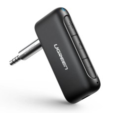 UGREEN Adapter Audio Receiver Car&Home Bluetooth V5.0, Battery 180mAh, up to 9hours CM276,  Black