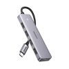 UGREEN HUB 4in1 Type-C 3.0 to 4*USB-A 3.0, up to 5Gpbs CM219, Grey UGREEN HUB 4in1 Type-C 3.0 to 4*USB-A 3.0, up to 5Gpbs CM219, Grey