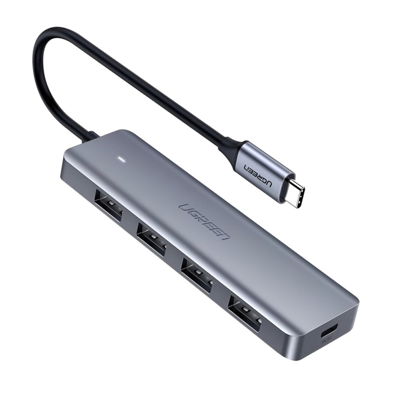 UGREEN HUB 4in1 Type-C 3.0 to 4*USB-A 3.0, up to 5Gpbs CM219, Grey UGREEN HUB 4in1 Type-C 3.0 to 4*USB-A 3.0, up to 5Gpbs CM219, Grey