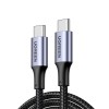 UGREEN Cable Type-C 2.0 to Type-C 2.0 5A 100W 1M Aluminum Braided US316, Black