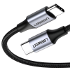 UGREEN Cable Type-C 2.0 to Type-C 2.0 5A 100W 1.5M Aluminum Braided US316, Black