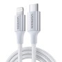 UGREEN Cable Type-C to Lightning MFI, 3A, 1M, Shell Braided, US304, Silver