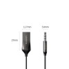 UGREEN Adapter Audio Receiver Car Bluetooth V5.0 USB-A and 3.5mm CM309, Black