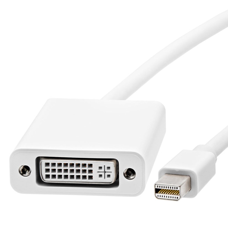 LMP Mini-DisplayPort to DVI adapter, Mini-DP to DVI monitor, White