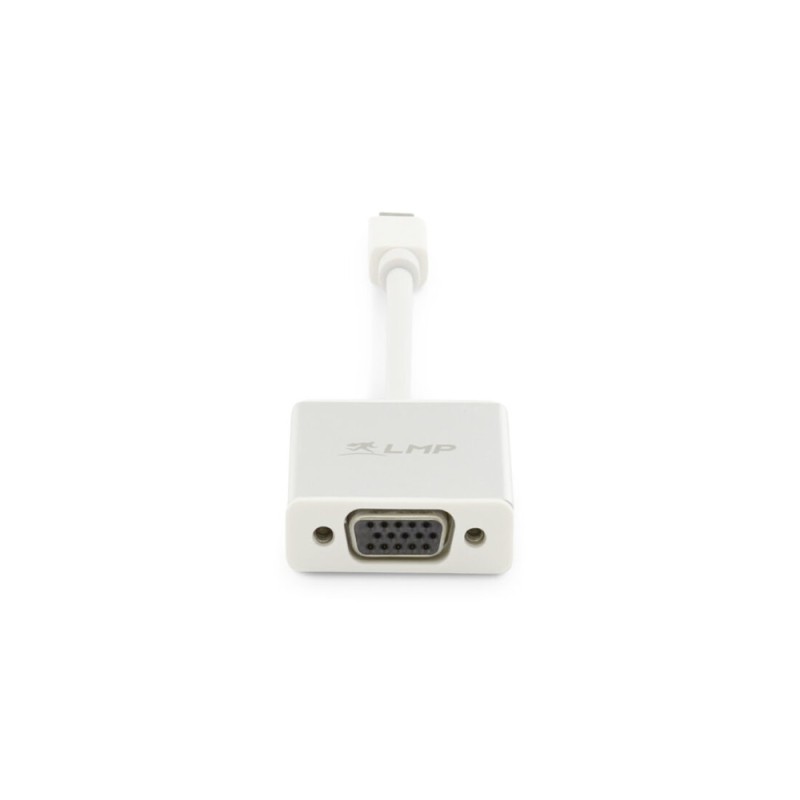LMP Mini-DisplayPort to VGA adapter, Mini-DP to VGA monitor, White