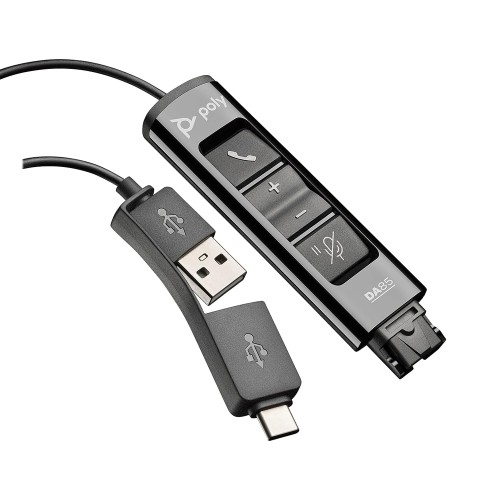 Poly DA85 Wideband QD auf USB-Adapter (USB-A &USB-C)