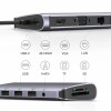 UGREEN HUB 10in1 Type-C 3.0 to 3*USB 3.0 + HDMI + VGA + Gigabit RJ45 +SD/TF + 3.5mm Audio PD 100W CM681, Space Gray