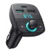 UGREEN FM Bluetooth Transmitter V5.0 + Car Charger 1*USB-A 3.0 QC3.0 + 1*Type-A 2.0 + 1*USB-C PD + TF Slot CD229, Black