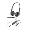 Plantronics Blackwire C3225 Headset USB-C, Black