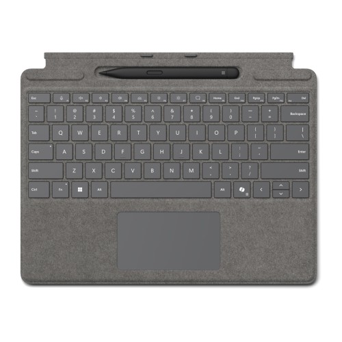 Microsoft Surface Pro 10/11 Keyboard inkl. Pen2 +Copilot Taste - Platin