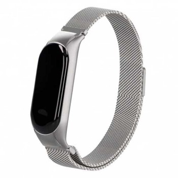 Strap Metal Mi Band 5 Silver