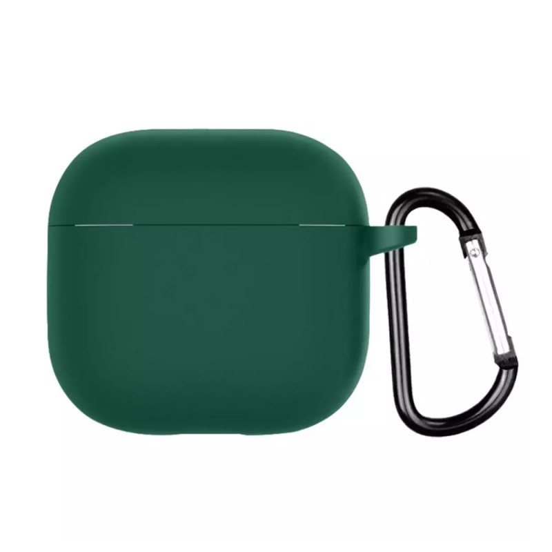 Helmet Case Silicone Airpods 4, Darck Green