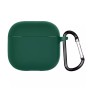 Helmet Case Silicone Airpods 4, Darck Green
