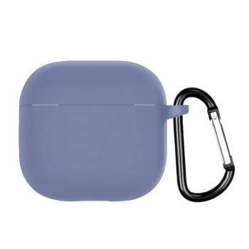 Helmet Case Silicone Airpods 4, Lavander Gray