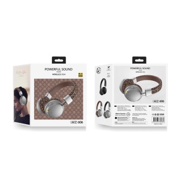 Musen Wireless Headphones on Ear AKZ-606, Brown