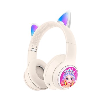 Musen Wireless Kids Headphones on ear AKZ-Z66 (Princess), Beige