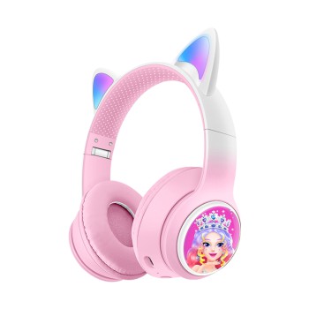 Musen Wireless Kids Headphones on ear AKZ-Z66 (Princess), Pink