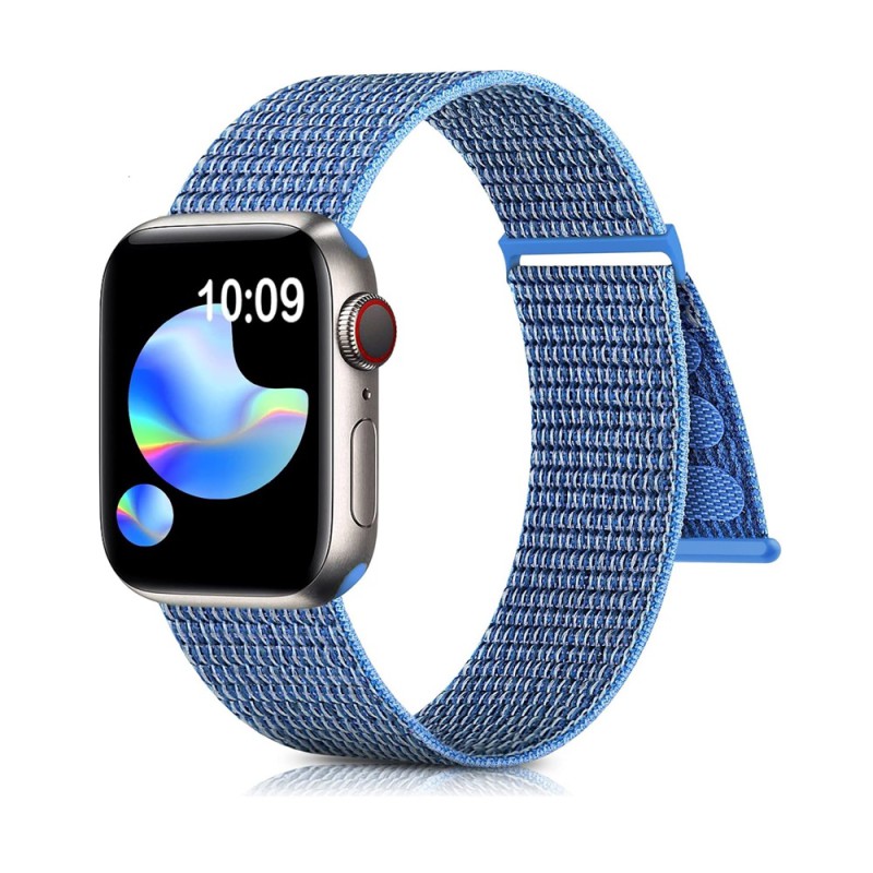 Apple Watch Nylon Loop Strap 42/44/45mm Light Blue