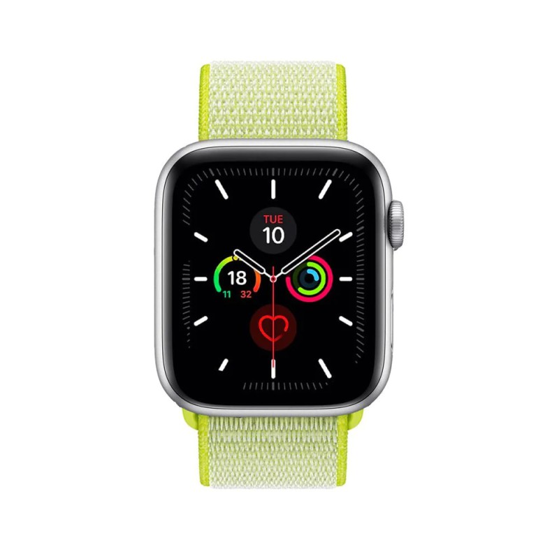 Apple Watch Nylon Loop Strap 42/44/45mm Neon Green