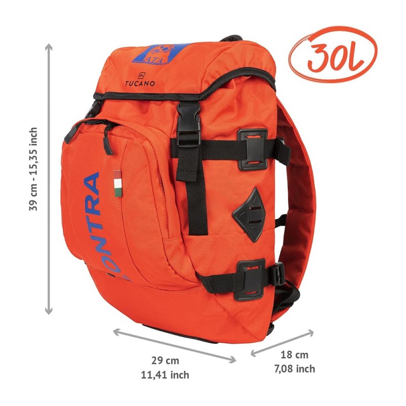 Tucano Travel Backpack Lontra 2 Waterproof 30L, Orange