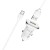Borofone Car Charger USB QC3.0 18W (Cable USB to MicroUSB) BZ12A Lasting, White