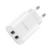 Borofone Wall Charger 2xUSB 2.1A BN2 (EU), White