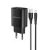 Borofone Wall Charger with Сable USB to Micro-USB 2xUSB 2.1A, Black	