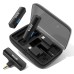 Boya Wireless Microphone 2in1 2.4G Dual-Channel with 3.5 Plug,Type-C Plug, Lightning Plug (BOYALINK), Black