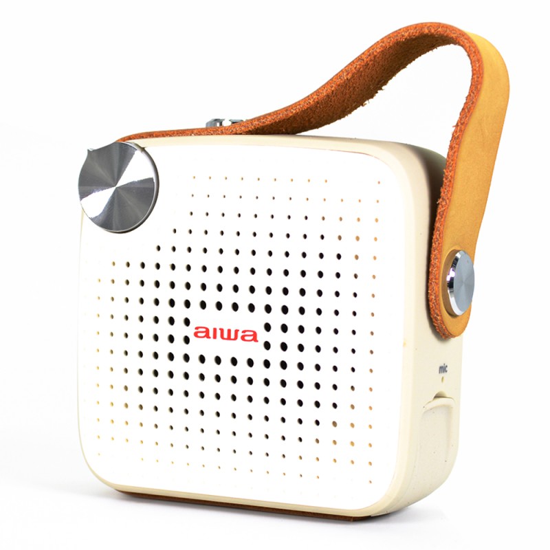 Aiwa Portable Bluetooth Speaker Square BS-100GY