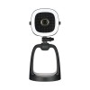 Boya All-in-one USB Microphone with LED Ring Light, 4K Camera (BY-CM6B), USB A to C (1.2m), Black