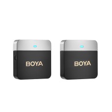 Boya Wireless Microphone 2.4GHz Dual-Channel System (BY-M1V1) 3.5mm Jack, Black 