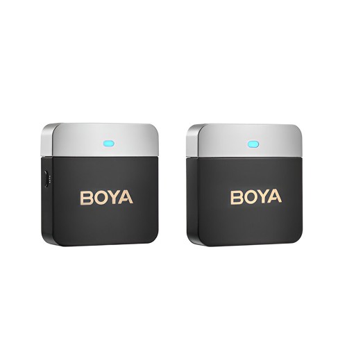 Boya Wireless Microphone 2.4GHz Dual-Channel System (BY-M1V1) 3.5mm Jack, Black 