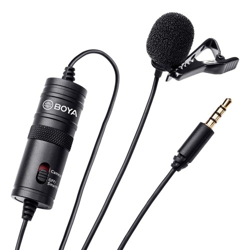 Boya Wired Lavalier BY-M1 3.5 Jack, Black