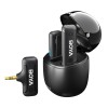 Boya Wireless Microphone 2.4GHz Dual-Channel System with Charging Case (BY-WM3T-U2), 3,0 Jack, Black