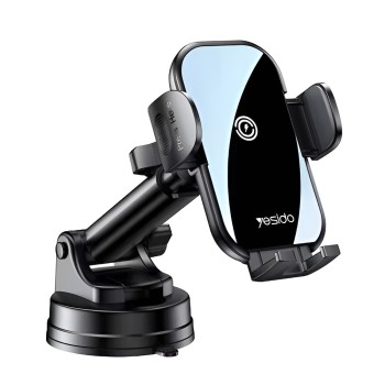 Yesido Car Holder Wireless Automatic 15W C197, Black