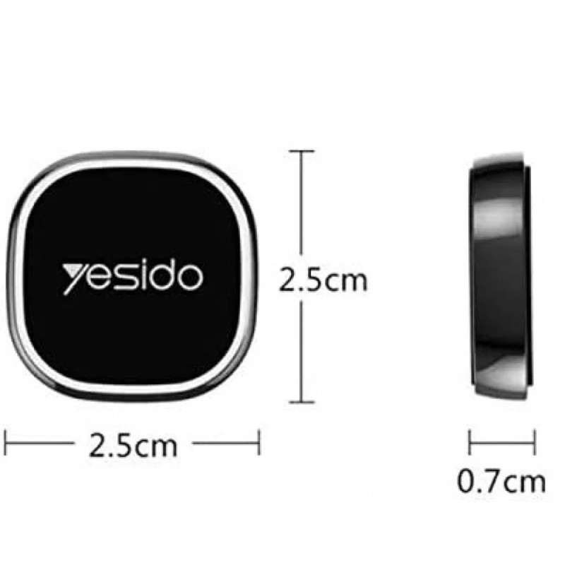 Yesido Car Holder Mini Magnetic Glue Type, Black