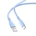 Yesido Cable Liquid Silicone Series USB-A to Type-C 18W 2A 1m, Blue