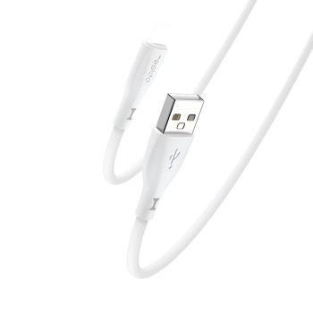 Yesido Cable Liquid Silicone Series USB-A to Lightning 18W 1m, White