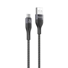 Yesido Cable Braided Series USB-A to Type-C 18W 2A 1m, Black