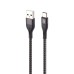 Yesido Cable Braided Series USB-A to Type-C 18W 2A 1m, Black