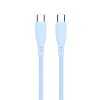 Yesido Cable Liquid Silicone Series Type-C to Type-C 60W 1m, Blue 