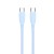 Yesido Cable Liquid Silicone Series Type-C to Type-C 60W 1m, Blue 