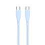 Yesido Cable Liquid Silicone Series Type-C to Type-C 60W 1m, Blue 