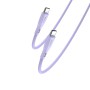 Yesido Cable Liquid Silicone Series Type-C to Type-C 60W 1m, Purple 