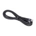 Yesido Cable Aluminum Series Type-C to Type-C 3A 60W 1.2m, Black