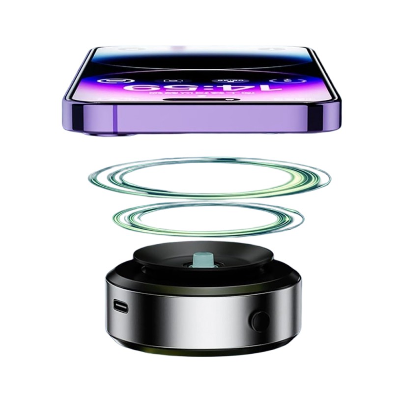 Car Holder Magnetic Vacuum 360° Rotation, Black