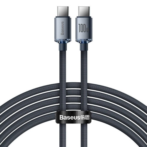 Baseus Cable Type-C to Type-C 100W 2m Crystal Shine Series, Black