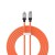 Baseus Cable CoolPlay Series Type-C to Lightning 3A 20W 2m, Orange