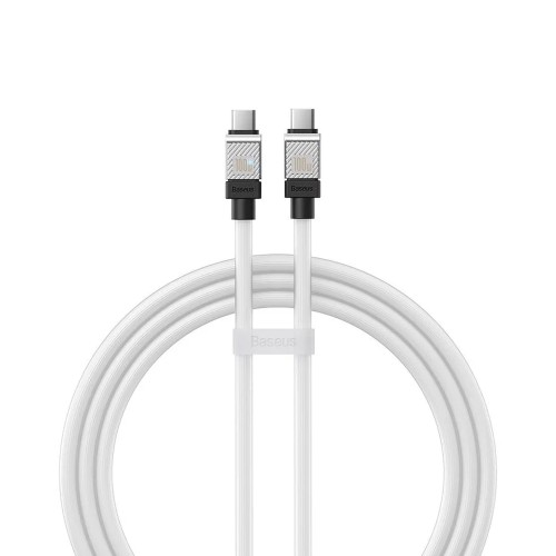 Baseus Cable CoolPlay Series Type-C to Type-C 5A 100W 1m, White